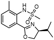 (Methanesulfonamide,N-[2-[(4S)-4,5-dihydro-4-(1-methylethyl)-2-oxazolyl]-6-methylphenyl]- )